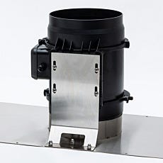 The mounting bracket of the flange plate on the ValuLine® Fume Hood ventilation fan