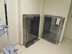 316L stainless steel pass through chambers for dispensing sterile syringes