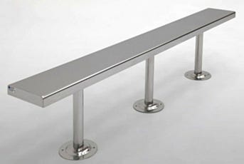 BioSafe Round-Tube Gowning Bench