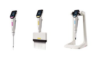 Single- and Multi-Channel FluidEase Pro ClipTip Electronic Pipettes by Thermo Scientific available with a wireless charging stand