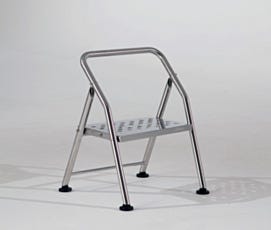BioSafe Stainless Steel Folding Step Ladder
