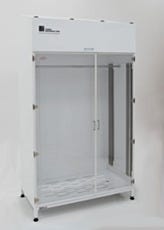 Large Garment Storage Cabinet Steel Sloped Top Acrylic Door No Divider