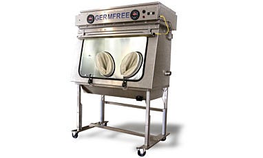VersaFlow Compounding Aseptic Isolator Shown with Two Glove Ports
