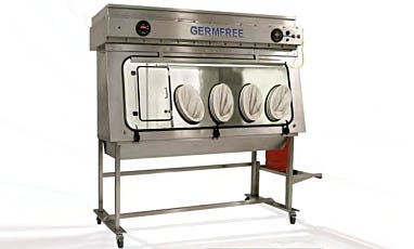 VersaFlow Compounding Aseptic Isolator Shown with Four Glove Ports