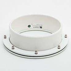 PVC Round Glovebox Port on a White Background