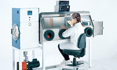 4-Port Stainless Steel Glove Box Isolator with Oven, Air Lock and Nitrogen Controls