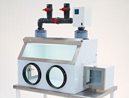 Polypropylene Filtered Glove Box with Adjustable Airflow Control 2 Ports