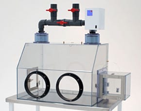 Single Filtration Static Dissipative PVC Glovebox