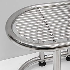 Free Standing Round-Tube Gowning Bench