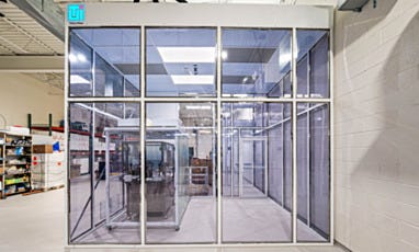 outside centered view of cleanroom