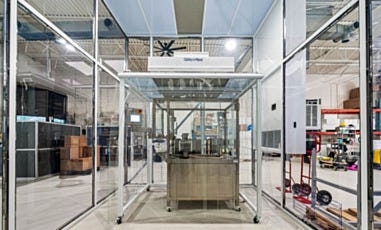 inside centered image of the cleanroom