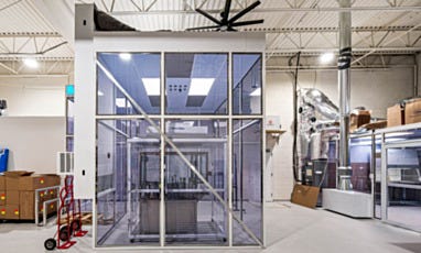 outside centered image of cleanroom