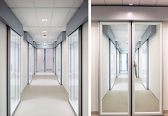 Glass Door Option of Hermetic Sealing Sliding Doors by Dortek