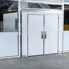 Humidity-controlled drying room sharing a wall with a cleanroom
