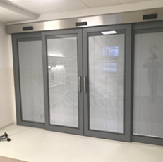 Hygienic GRP Glass Sliding Doors by Dortek
