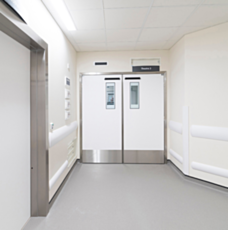 Ultra-hygienic FRP Cleanroom Doors by Dortek