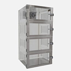 IsoDry 4-Chamber Acrylic Desiccator Cabinet
