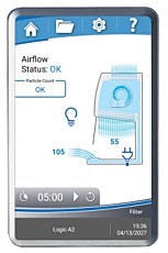 logic os display for a2 and b2 biosafety cabinets