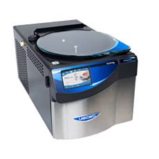 Labconco CentriVap refrigerated concentrator showing side ventilation panel and touchscreen controls