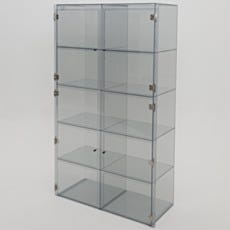 Large plastic lab storage cabinet in ESD-safe design with 10 chambers and 4 doors