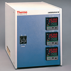 Three-Zone Lindberg Blue/M 1200°C Split-Hinge Tube Furnace Controllers by Thermo Fisher Scientific