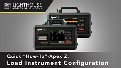 Load Instrument Configuration - ApexZ Portable Airborne Particle Counters by LWS