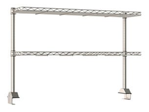 productivity riser with 2 shelves for 48