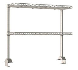 productivity riser with 2 shelves for 36
