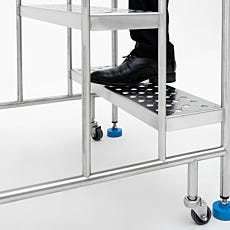 mobile work platform; round tube