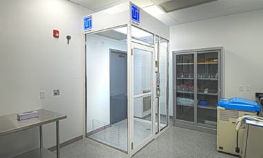 Cleanroom installed in lab to isolate spaces and prevent contamination transfer