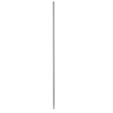 Mobile-ready wire shelving post with notched grooves that is 63