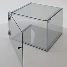 Open cleanroom storage 1-chamber benchtop cabinet in SDPVC
