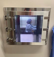 316L stainless steel pass through cabinet for pharmaceutical compounding