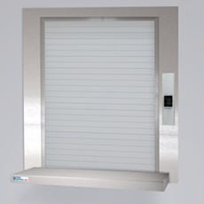 Cleanroom Roll-Up Pass-Through Window