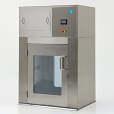 Primary image of stainless steel air shower pass-through for carts