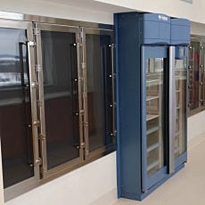 Custom CleanMount CleanSeam Stainless Steel Passthrough Chamber Door