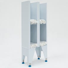 4-Compartment Polypropylene Single-Sided Subbies Dispenser