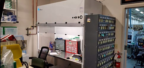 Vertical Laminar Flow Station for manufacturing