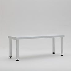Powder coated steel gowning bench
