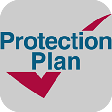 Graphic of Product Protection Plan; a shield that says 