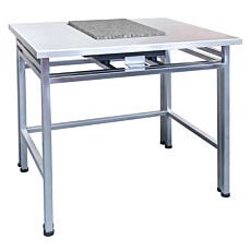 full view of sal/h antivibration table by radwag