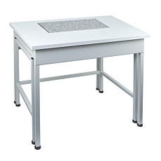 full view of sap/c antivibration table by radwag