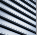 Raynor FireCoil fire-rated rolling door curtain slat construction in steel