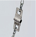 Raynor FireCoil fusible link for automatic fire door closure at 165 degrees Fahrenheit