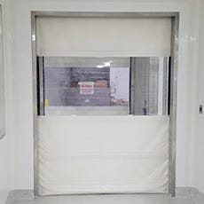 front view of rite-hite's iso-clean roll-up door