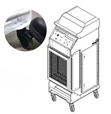 drawing of sanuvair m8 core with mobile cart