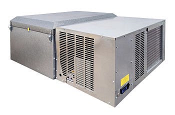 SciPak ceiling-mounted refrigeration unit with dual ventilation panels