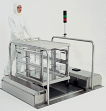 Cleanroom Sole Cleaner With Model And Prop
