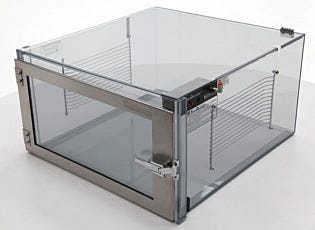 Smart nitrogen dry cabinet in SDPVC, with 1 chamber and automatic RH control