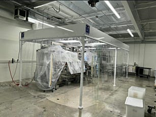 Softwall Cleanroom Installation with Curtains